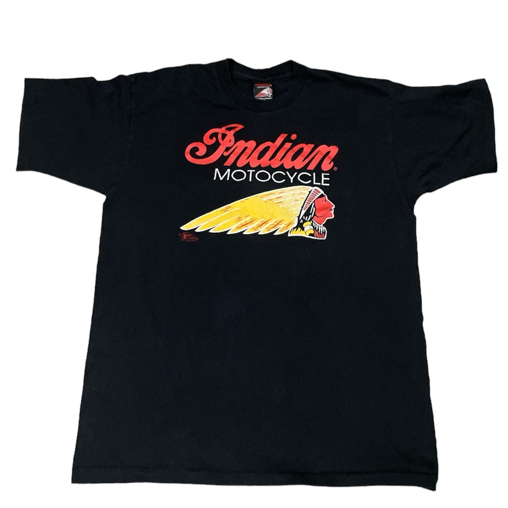 Mens Vintage 1991 Indian Motocycle T-shirt Size:XL